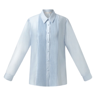 首降5折|歌莉娅天丝衬衫女士上衣2025新款秋季通勤穿搭长袖衬衣