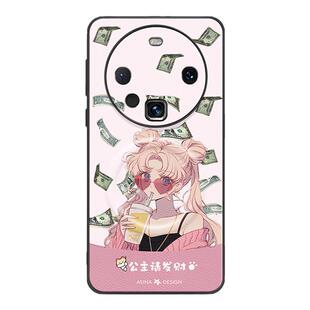 发财美少女适用华为Mate70pro手机壳磁吸支架高级Mate60保护套rs镜头50pro+全包防摔30e网红可爱mt40por新款+