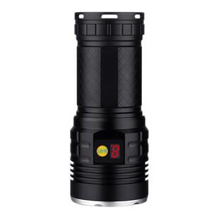 新品365nm12灯UV黑镜紫光灯照蝎子大功手电率验钞鉴定荧光type-c