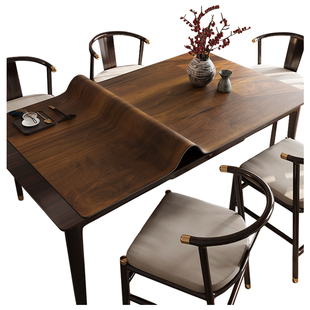 原木风桌布免洗防水硅胶餐桌垫轻奢高级感茶几垫子木纹桌面保护垫