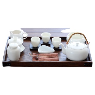 红茶瓷盖碗泡法规定茶艺演示器具新国标茶艺教学培训用具整套茶具