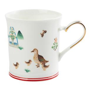 野兽派野兽的花系列千叶玫瑰骨瓷马克杯水杯下午茶生日礼物乔迁