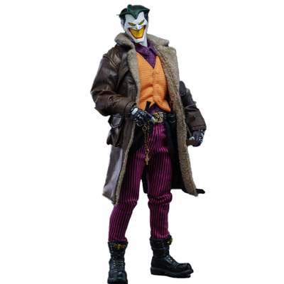 1/12可动人偶长款皮大衣做工精细