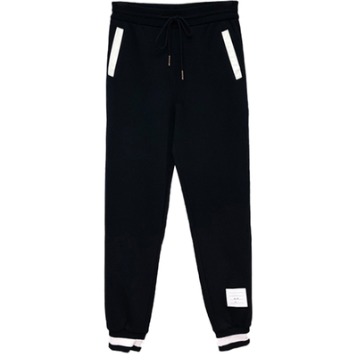 潮牌裤脚收口tbtb潮牌针织情侣