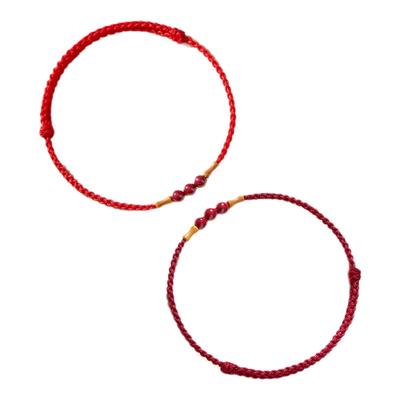 【热销2000+】上岸竹节朱砂手绳