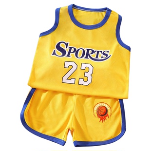 儿童运动篮球服夏款套装表演演出服学生背心中小男童透气吸汗球衣