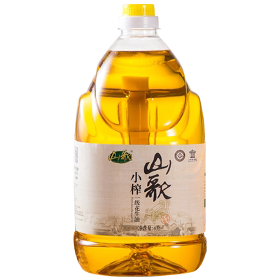 山歌 小榨花生油食用油4L