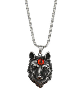 不掉色男生朋克项链长款帅气配饰