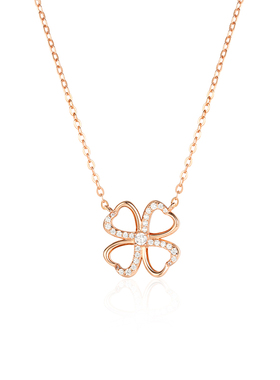 幸运四叶草纯银高级感百搭锁骨链