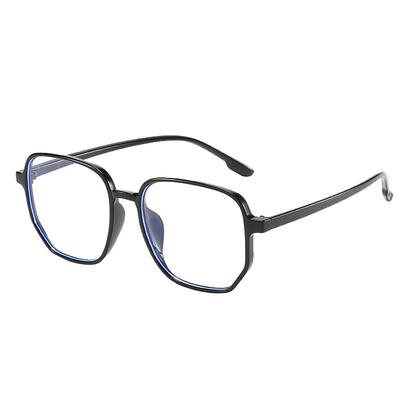 防蓝光大框圆脸显瘦眼镜防辐射