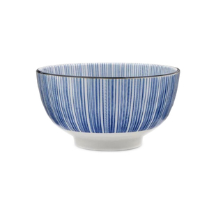 美浓烧陶瓷碗日式和风餐具家用米饭碗汤碗釉下彩青花面碗