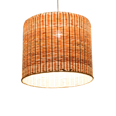 圆形竹编圆形复古田园风大吊灯