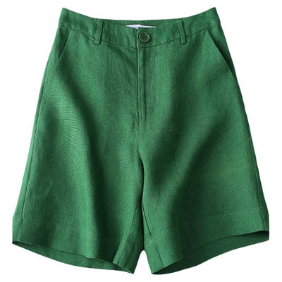 夏季高腰休闲阔腿款短裤