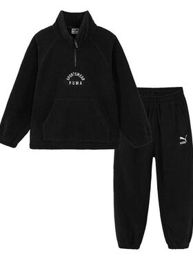 PUMA彪马男女童卫衣套装休闲运动