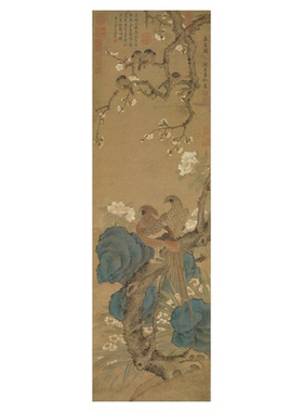 吕纪春喜图中式工笔花鸟国画