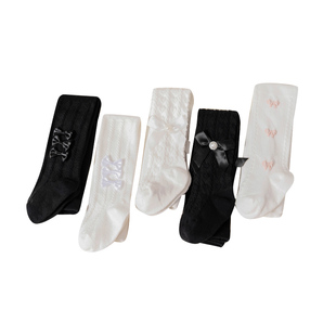 女童连裤袜春秋棉质薄款洛丽塔配裙子宝宝打底裤儿童中厚外穿韩版