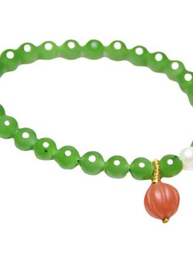 原创和田玉碧玉多圈女多圈手串