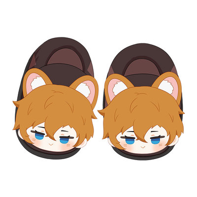 文豪野cosplay周边犬太宰治毛绒中原中也全包棉拖鞋包跟超软超萌