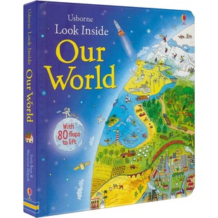 Usborne Look Inside 看里面系列幼少儿版 身体 食物 动物 科学 电脑 自然 森林 幼儿科普 翻翻书 英语课外读物 英文原版进口图书