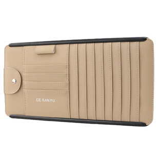 车载cd包光盘套汽车CD夹遮阳板套多功能车内车上放碟片卡片收纳袋