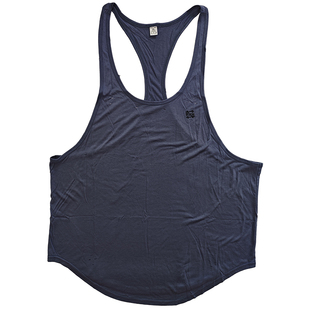 FNF萨迪克破洞战损背心男工字挖背健身美式宽松运动窄肩吊带无袖