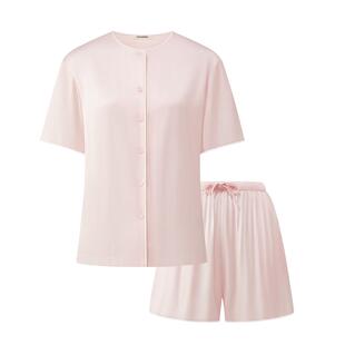 有棵树女士睡衣冰丝凉感2025新款夏季短袖短裤家居服套装睡衣女款