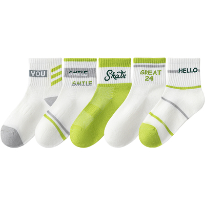 男童袜子纯棉夏季网眼青少年男孩透气防臭吸汗运动袜春夏学生棉袜