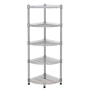 厨房转角置物架四角墙角锅架脸盆架扇形浴室多层多功能落地收纳架