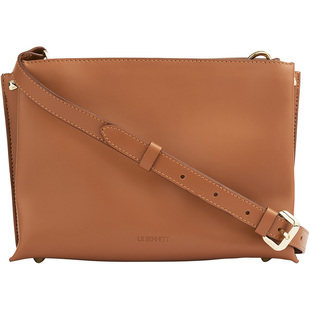 LK BENNETT棕色时尚肩包2025年春夏新款进口牛皮简约百搭通勤