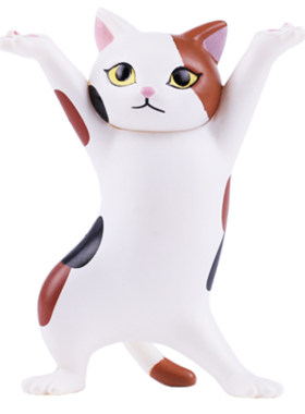 日本正版QUALIA妖娆笔架沙雕猫