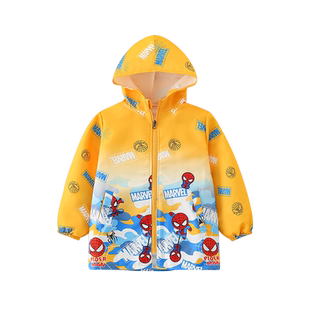 儿童罩衣外穿洋气防水防脏秋冬羽绒服护衣男女中大童宝宝围裙外套