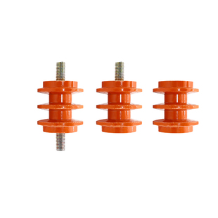 绝缘子30/40/50*M6/M8/M10母不带螺杆螺孔低压黄色玻圈DMC树脂