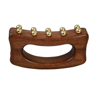 黄铜经络刷按摩梳子全身通用刮痧推板揉腹部肝胆经带脉疏通神器