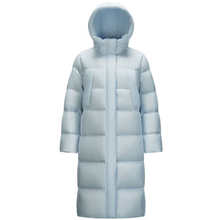 陈都灵同款森马羽绒服女长款2025冬季新款宽松三防外套黑色羽绒衣