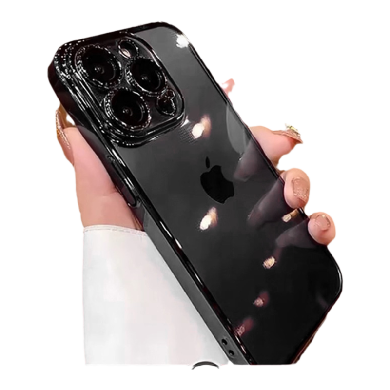 适用苹果14pro手机壳新款iPhone13promax高级感14透明plus全包防摔11自带镜头膜12简约13女保护套的15外壳男