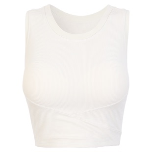 dcw带胸垫运动背心女外穿防震文胸普拉提训练上衣健身内衣瑜伽服