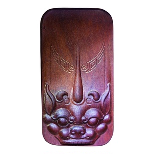 【龙虎山发】貔貅雷击枣木推牌招财纳福解压木雕文玩手把件手工礼