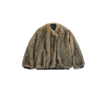 VVNK JANE PLUS2025冬季新款双面穿皮草外套女J540373014C