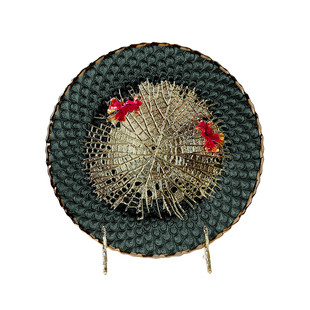 高档轻奢如鱼得水装饰盘玄关酒柜新中式珐琅彩摆件乔迁电视柜摆设