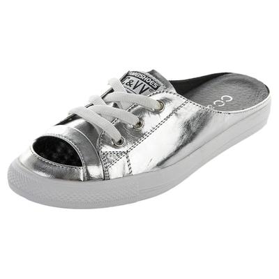 鱼嘴平底拖鞋ccvv一脚蹬休闲漆皮