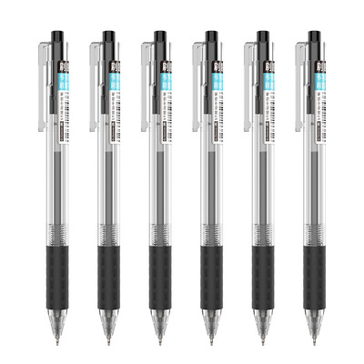 图米刷题笔按动黑色顺滑笔ST笔头