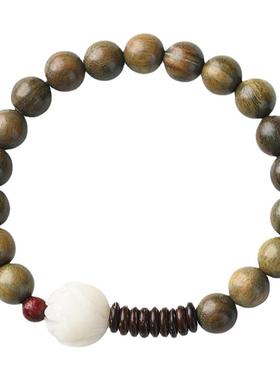 莲花檀香木文艺民族风手饰品佛珠