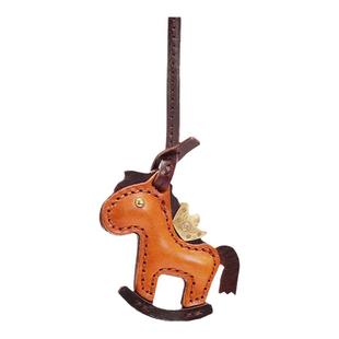 Apollinaris  马上有钱 真皮包挂件车内吊饰手工包包配饰头层牛皮