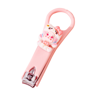 指甲剪单个带钥匙扣挖耳勺指甲刀套装指甲钳掏耳朵剪指甲可爱女生