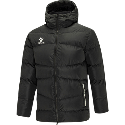 卡尔美男子儿童冬季足球连帽棉服