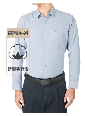嘉意千鸟格男士衬衫新疆纯棉磨毛