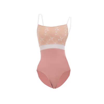 YUMO刺绣款拼接吊带舞蹈服