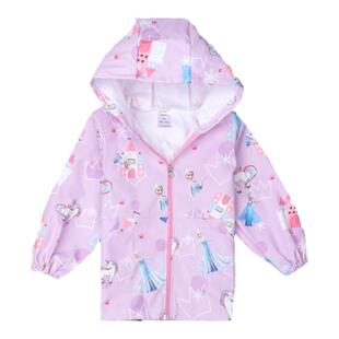 儿童加绒罩衣防水防脏可外穿洋气库洛米罩衣女童羽绒服罩褂拉链款