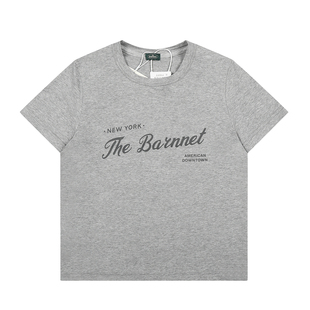 somi家直邮~ the Barnnet八奶宽松休闲字母印花圆领短袖T恤