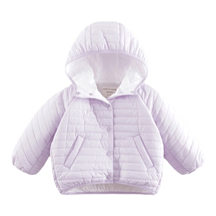 马克珍妮女童时尚花苞连帽保暖棉衣外套儿童棉服秋冬新款241639